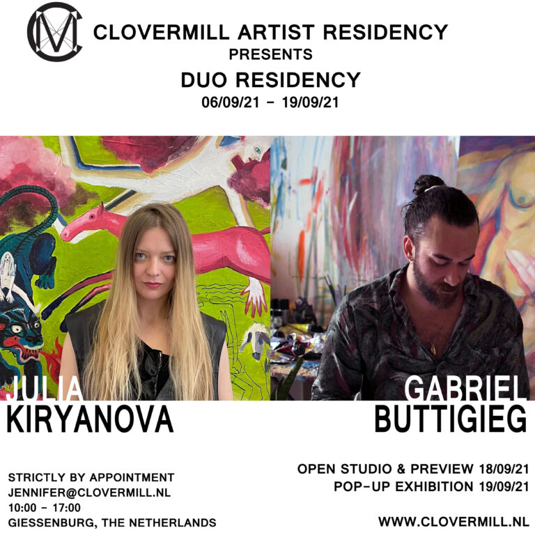 Clovermill Artist Residency with Julia Kiryanova & Gabriel Buttigieg